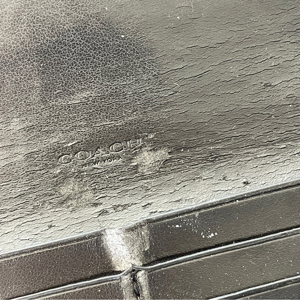 Coach Leather Wallet Monogram Rectangular Womens … - image 4